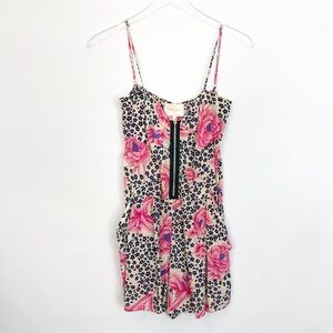 Yumi Kim Silk Floral Romper Small